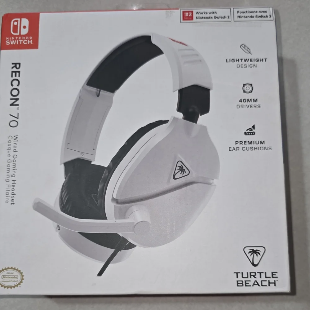 Turtle Beach Recon 70 White Gaming Headset